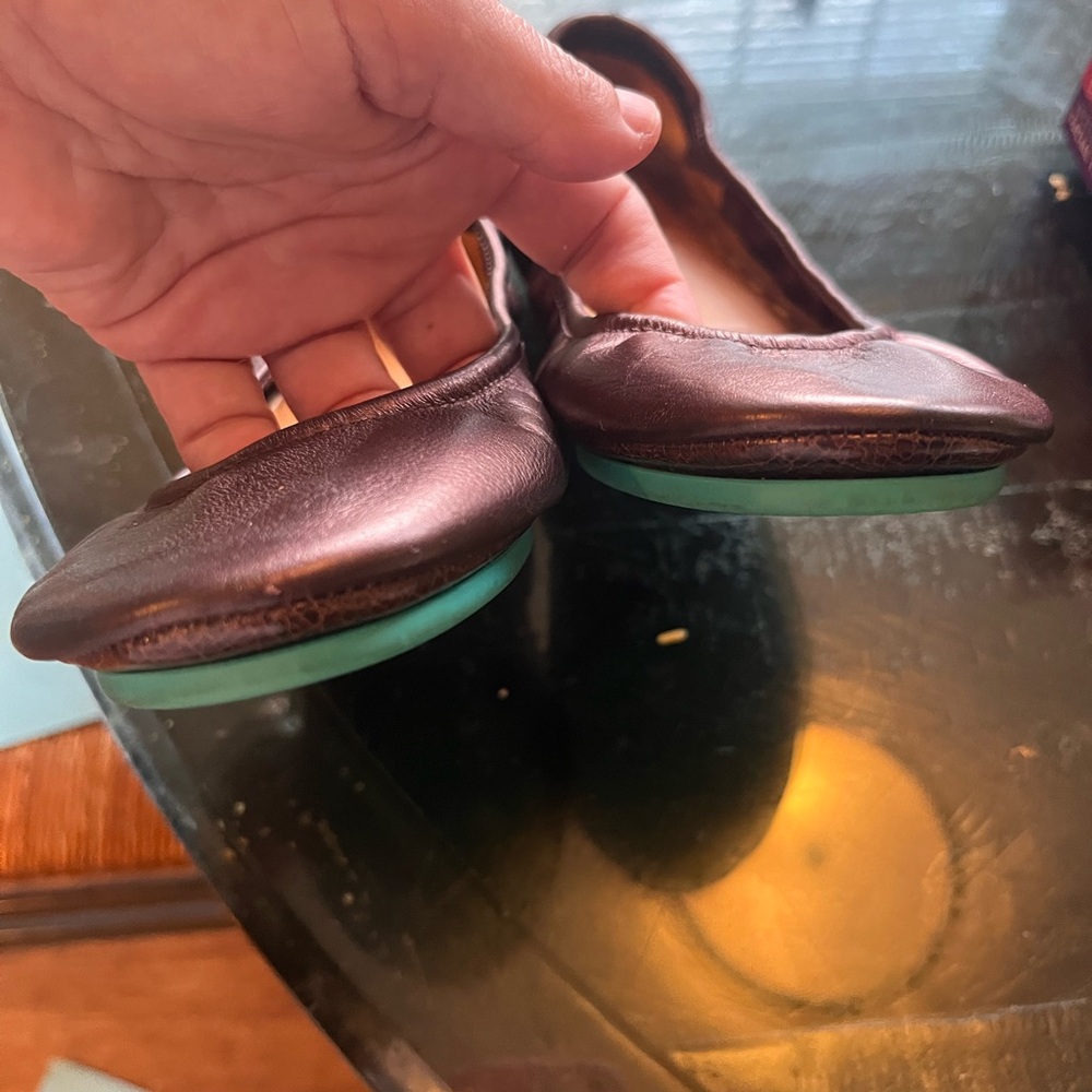 Tieks By Gavrieli Ballet Flat Rasberry Truffle Women’s 7 Brown Metallic Leather - Picture 5 of 6